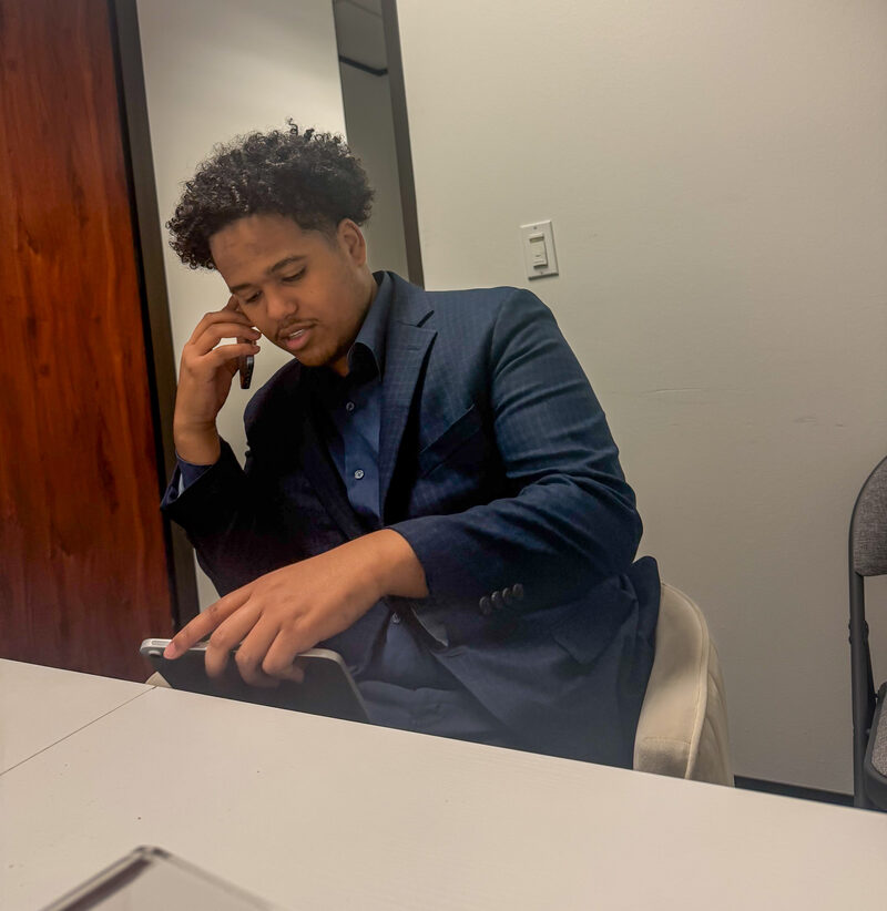 An Arsi Global Inc. representative on a client sales call